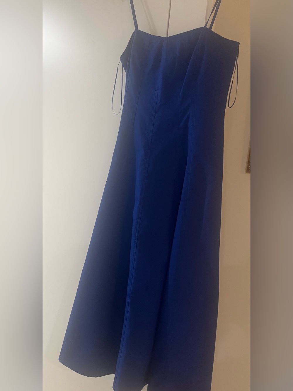 Zara Royal Blue Maxi Dress with Spaghetti Straps